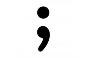 Punctuation marks semi colon