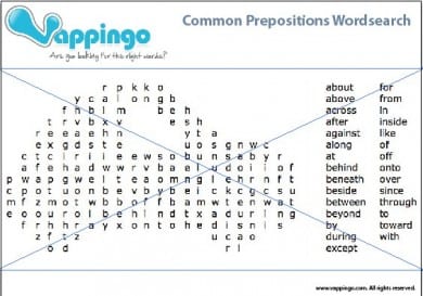 2 Free Preposition Games to Print and Keep - Vappingo