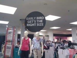 Reads: Early bird get's the right size