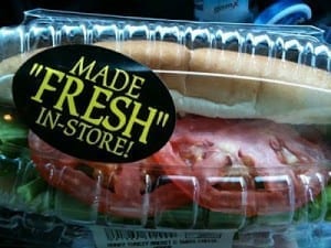 Punctuation 22 Reads: Made "fresh" in store