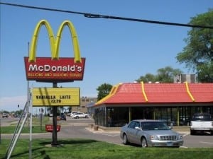 Mcdonalds sign fail