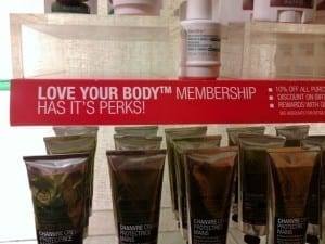 Body Shop spells their own product incorrectly