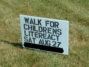 Unforgivable spelling mistake where "literacy" is spelt "litereacy"