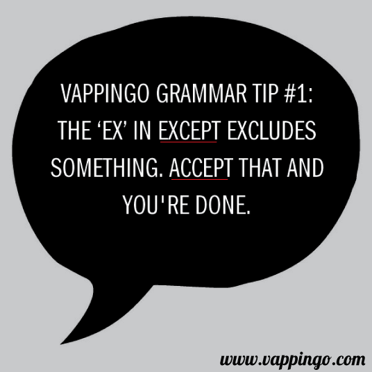 Accept versus accept grammar tip