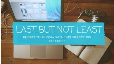 Free essay editing checklist blog title