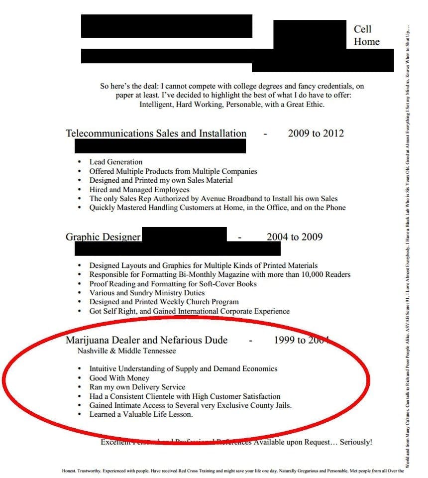 Funny cover letter example ten