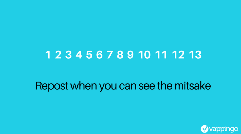 Text reads: "can you spot the mistake?"