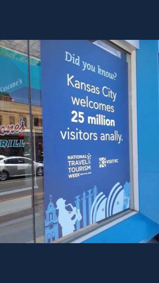 Because how you welcome guests matters. Proofreading mistake on sign.