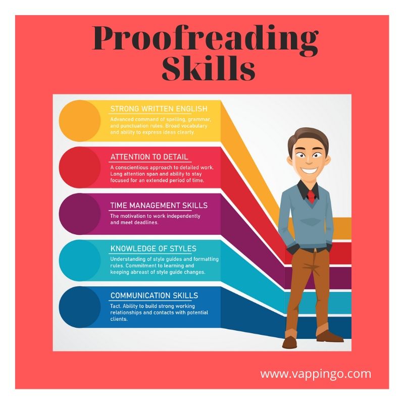 A list of the skills proofreaders need