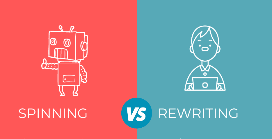 Post title: article spinning versus rewriting