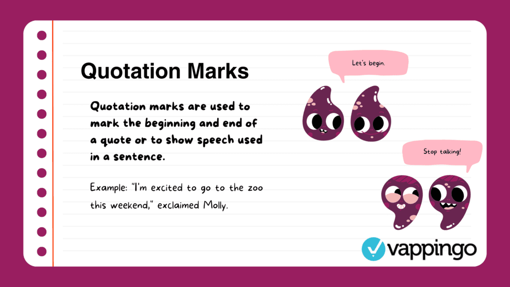 Proofreading puctuation: quotation marks
