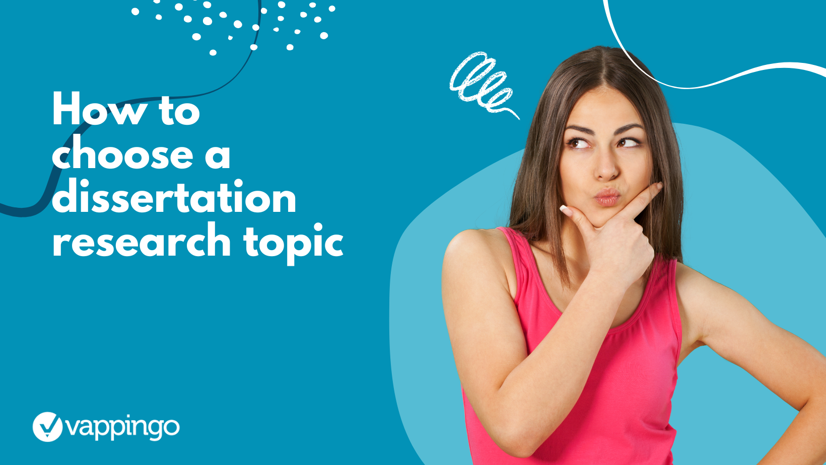 Image reads: How to choose a dissertation research topic