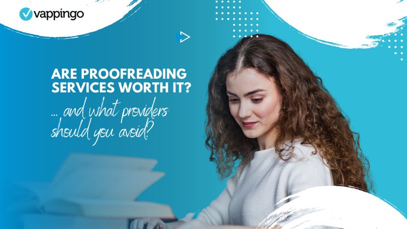 Text reads: "Are proofreading services worth it?"